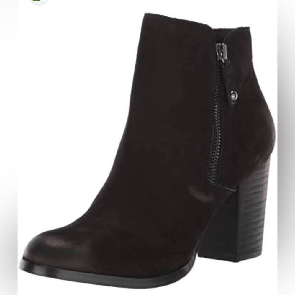 Aldo Black Suede Ankle Boots
